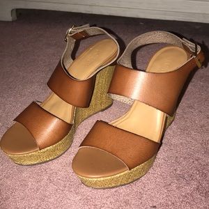 Brown Jcrew wedges